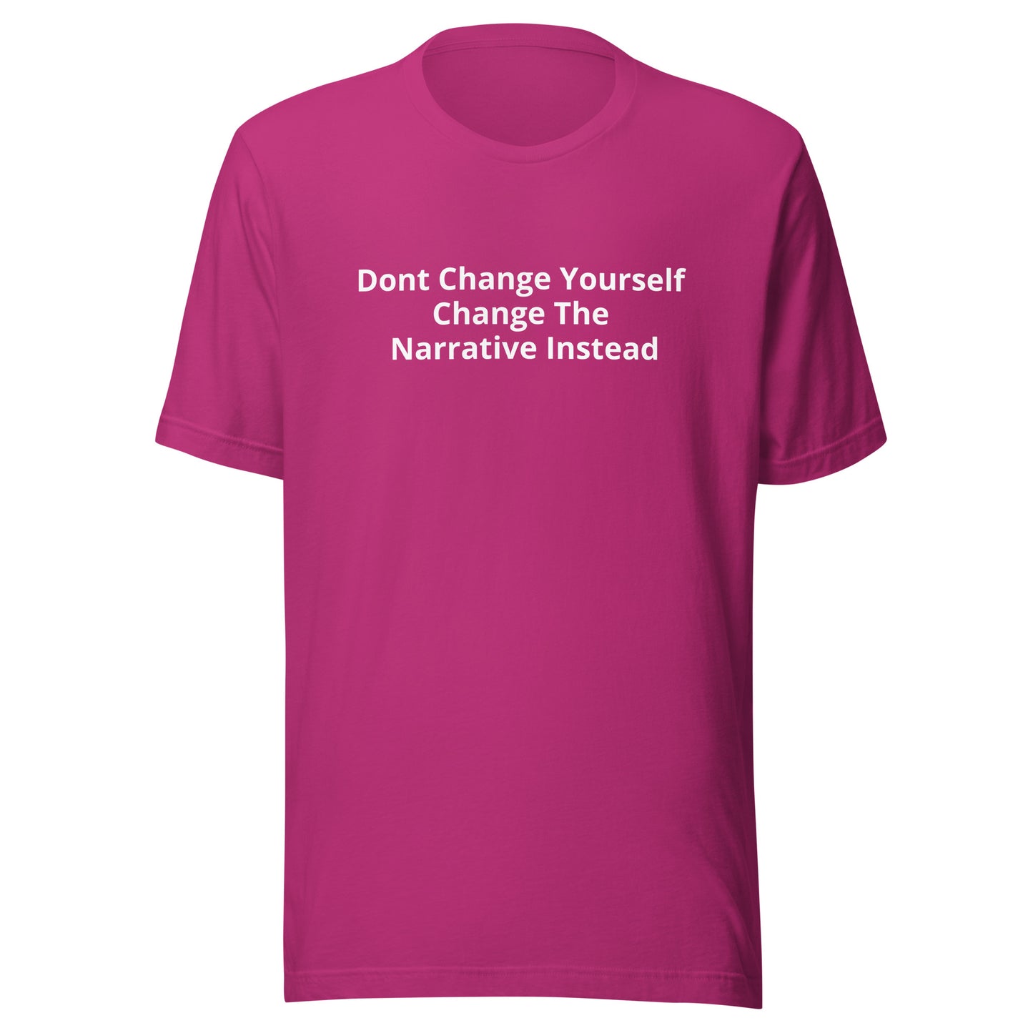 'Change the narrative' Unisex t-shirt